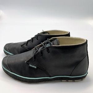 Palladium women size 6.5 black leather Boot